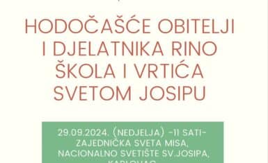 Hodočašće obitelji i djelatnika RINO škola i vrtića